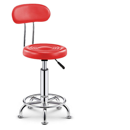 Adjustable Bar Chair Swivel Bar Stool with Hollow Backrest PU Leather Upholstered Chrome Metal Legs Multifunctional Counter Height Bar Stool for Home Bar Kitchen Island Pub Living Room Home Decor