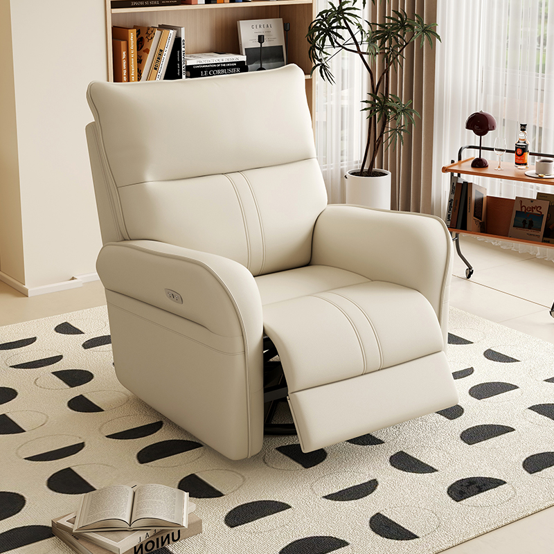Single Seater Recliner Chair Adjustable Functional Sofa with Phone Holder Side Pocket Living Room Home Theater Comfortable Ergonomic Lounge Chair