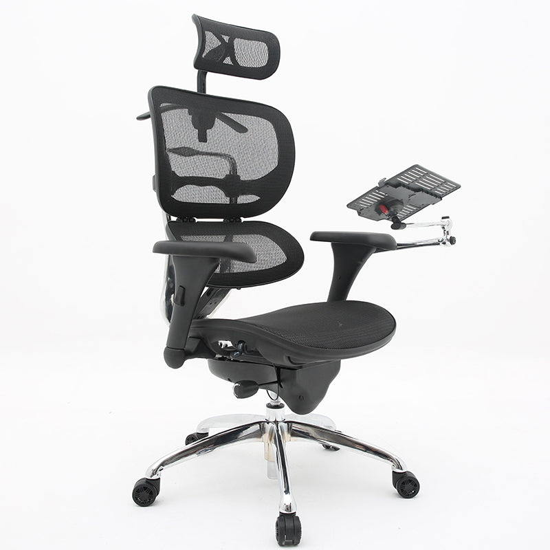High-End Full Mesh Ergonomic Office Chair Adjustable Headrest & Lumbar Support Desk Chair with 4D Armrests & Laptop Stand 160° Recline & 360° Swivel Multi-Color Chair for Home Office & Gaming