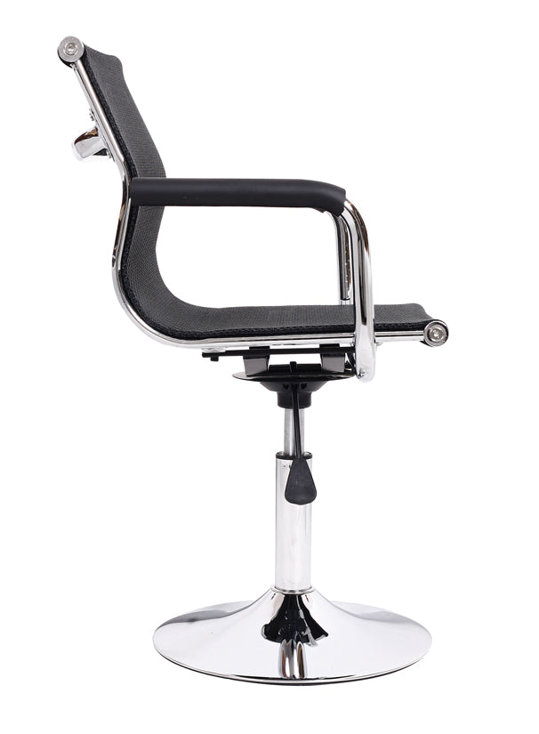 Mid-Back Mesh/PU Leather Office Chair Ergonomic Desk Chair with 2 Base Options 360° Swivel & Height Adjustment Multi-Color Stylish Chair for Home Office & Reception