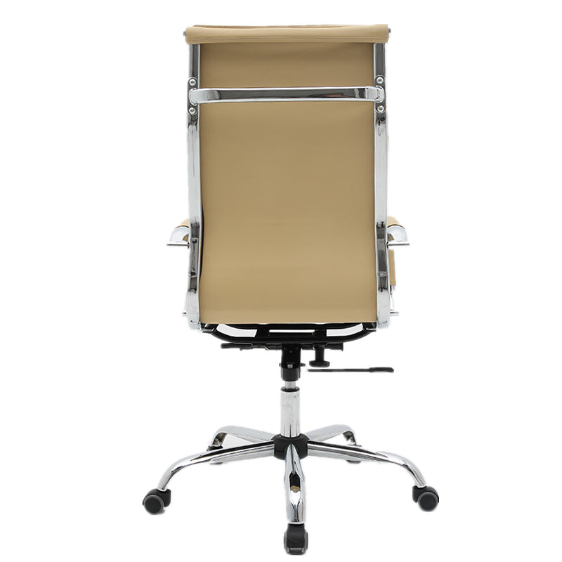 Office Chair High-Back Ergonomic Executive Chair Premium PU Leather Desk Chair with 360° Swivel & Height Adjustment Modern Minimalist Office Chair for Home & Professional Spaces