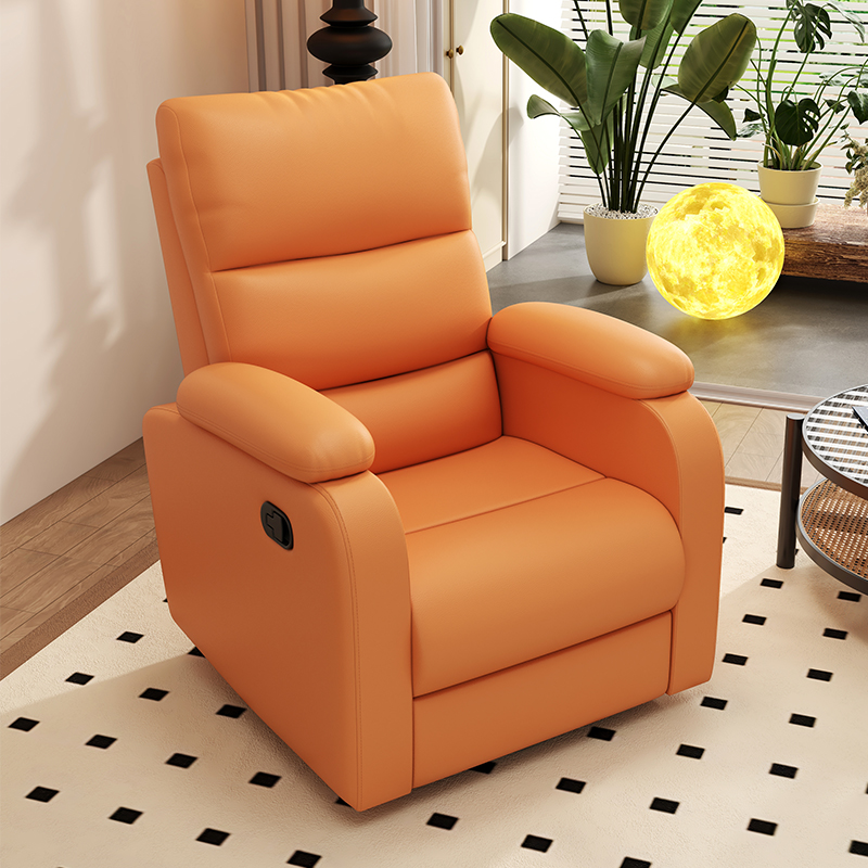 Single Seater Recliner Chair Adjustable Functional Sofa Ergonomic Home Theater Lounge Chair with Footrest for Living Room Bedroom Office Relaxation