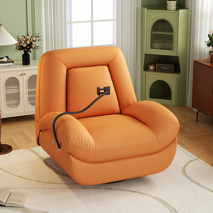 Single Seater Recliner Chair Adjustable Functional Sofa with Phone Holder Side Pocket Living Room Home Theater Comfortable Ergonomic Lounge Chair