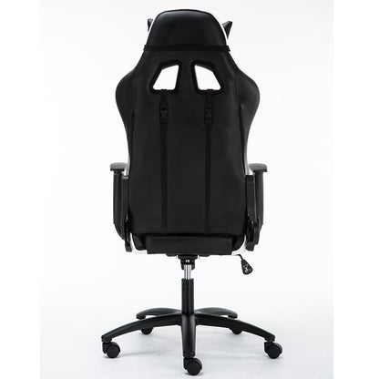 Classic Racing-Style Gaming Chair Multi-Color Ergonomic Reclining Chair with PU Leather Upholstery
