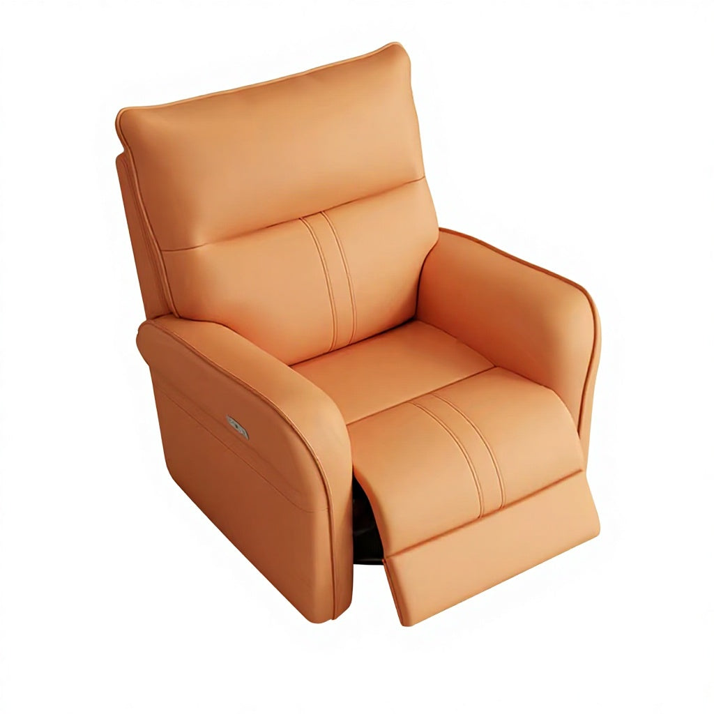 Single Seater Recliner Chair Adjustable Functional Sofa with Phone Holder Side Pocket Living Room Home Theater Comfortable Ergonomic Lounge Chair