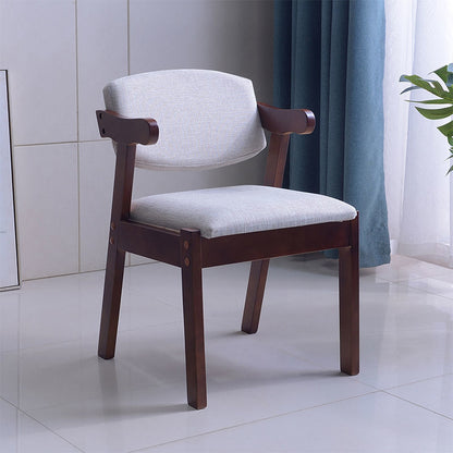 Casual Wooden Armchair Upholstered Cushion Versatile Frame Finishes & Daily Practicality