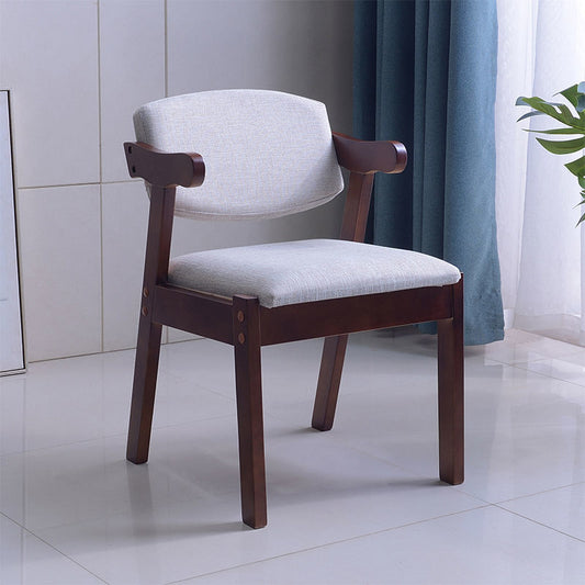 Casual Wooden Armchair Upholstered Cushion Versatile Frame Finishes & Daily Practicality