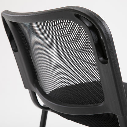 Office Chair Mesh Back with Writing Tablet Armrest Ergonomic Training Room Chair with Metal Frame for Classroom Conference Room and Office Meeting