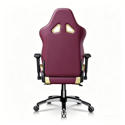 Iron Man Themed Ergonomic Gaming Chair High Back PU Leather Racing Style Computer Chair with Adjustable Headrest Lumbar Pillow and 4D Armrests