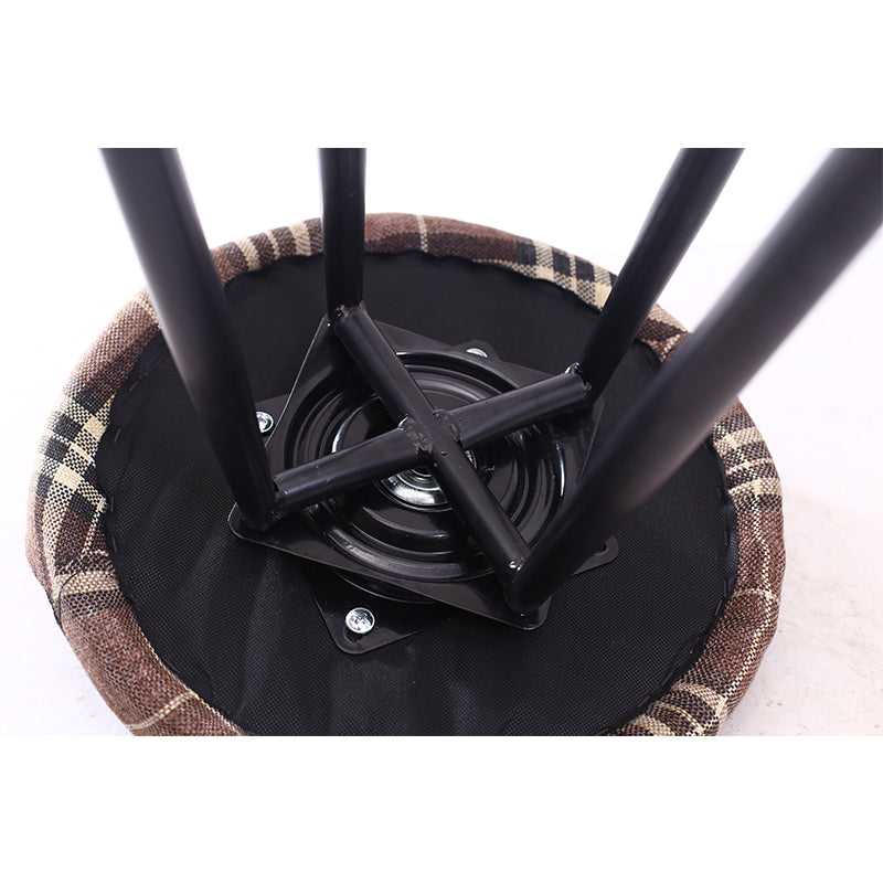 Bar Chair Fixed Height Bar Stool with Upholstered Fabric or PU Leather Seat Black or White Metal Legs Multifunctional Counter Bar Stool for Home Bar Kitchen Island Pub Living Room Home Decor