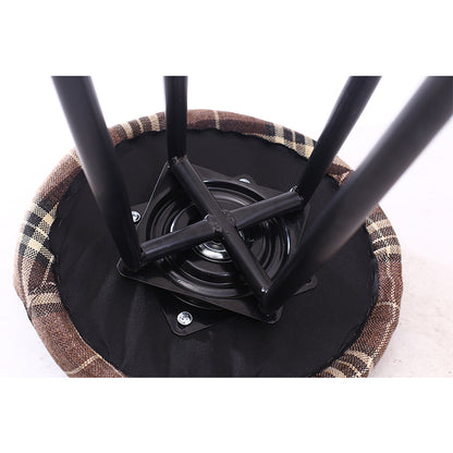 Bar Chair Fixed Height Bar Stool with Upholstered Fabric or PU Leather Seat Black or White Metal Legs Multifunctional Counter Bar Stool for Home Bar Kitchen Island Pub Living Room Home Decor