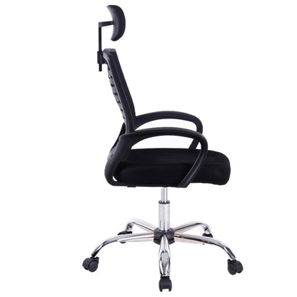 Mid-Back Fabric & Mesh Office Chair Ergonomic Desk Chair with Foldable Armrests 360° Swivel & Height Adjustment Compact Chair for Small Home Office & Study Spaces