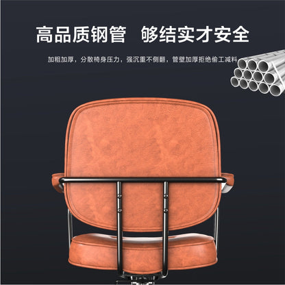 Light Luxury Office Chair Mid-Back Ergonomic Desk Chair with Latex Cushion Tech Fabric/PU Leather Upholstery 360° Swivel & Height Adjustment Multi-Color Stylish Chair for Home Office & Vanity