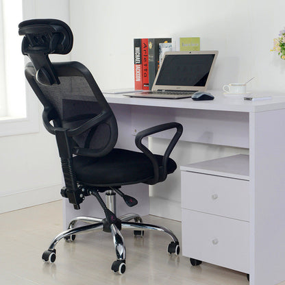 High-Back Ergonomic Mesh Office Chair Reclining Desk Chair with Adjustable Headrest & Armrests 360° Swivel & Height Adjustment Breathable Mesh Chair for Home Office & Gaming
