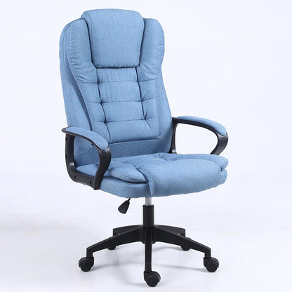 High-Back Fabric Office Chair Plush Ergonomic Desk Chair with 360° Swivel & Height Adjustment Multi-Color Breathable Chair for Home Office & Gaming