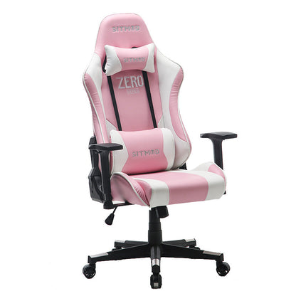 MUSSO ZERO Series Black-White Gaming Chair Headrest Adjustable Arms Sturdy Base Ergonomic Support for Extended Gaming & Office Work Sessions
